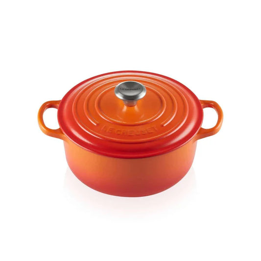 23796 - Tavë për pjekje prej gize Le Creuset Signature me kapak, Ø 20 cm, 2.4L, e rrumbullakët Cmimi ne Dyqan 148.89 euro